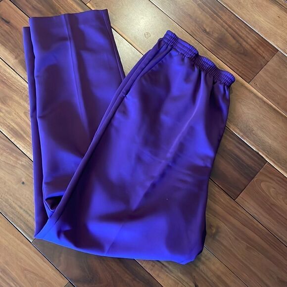 Alfred Dunner Purple Pants - 12 - Picture 1 of 5